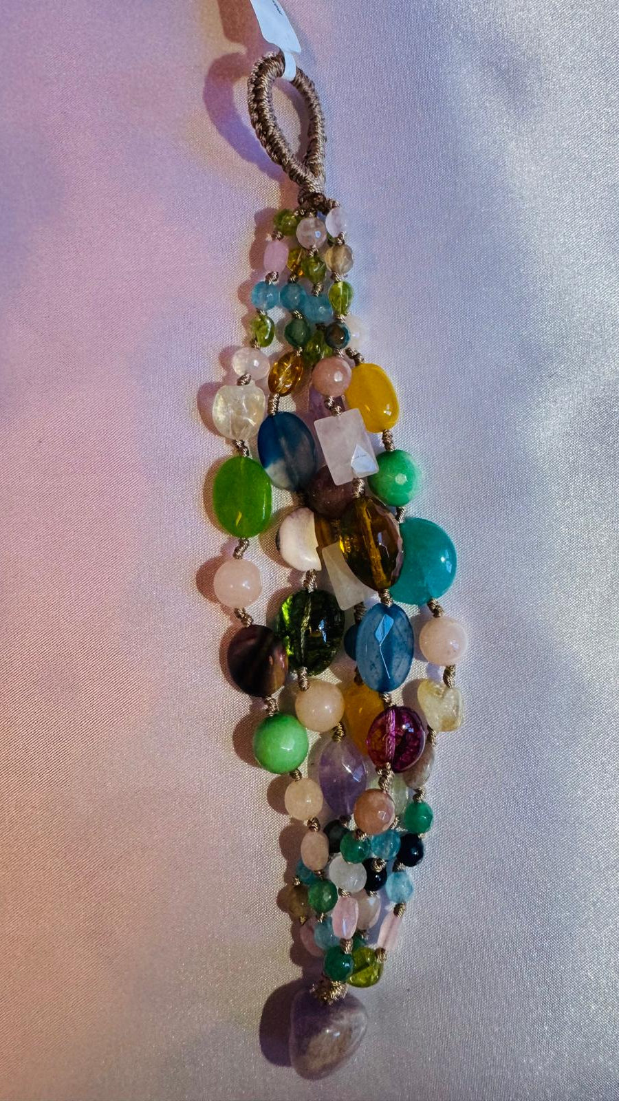 Gemstone Fusion Multi colored stones  Bracelet