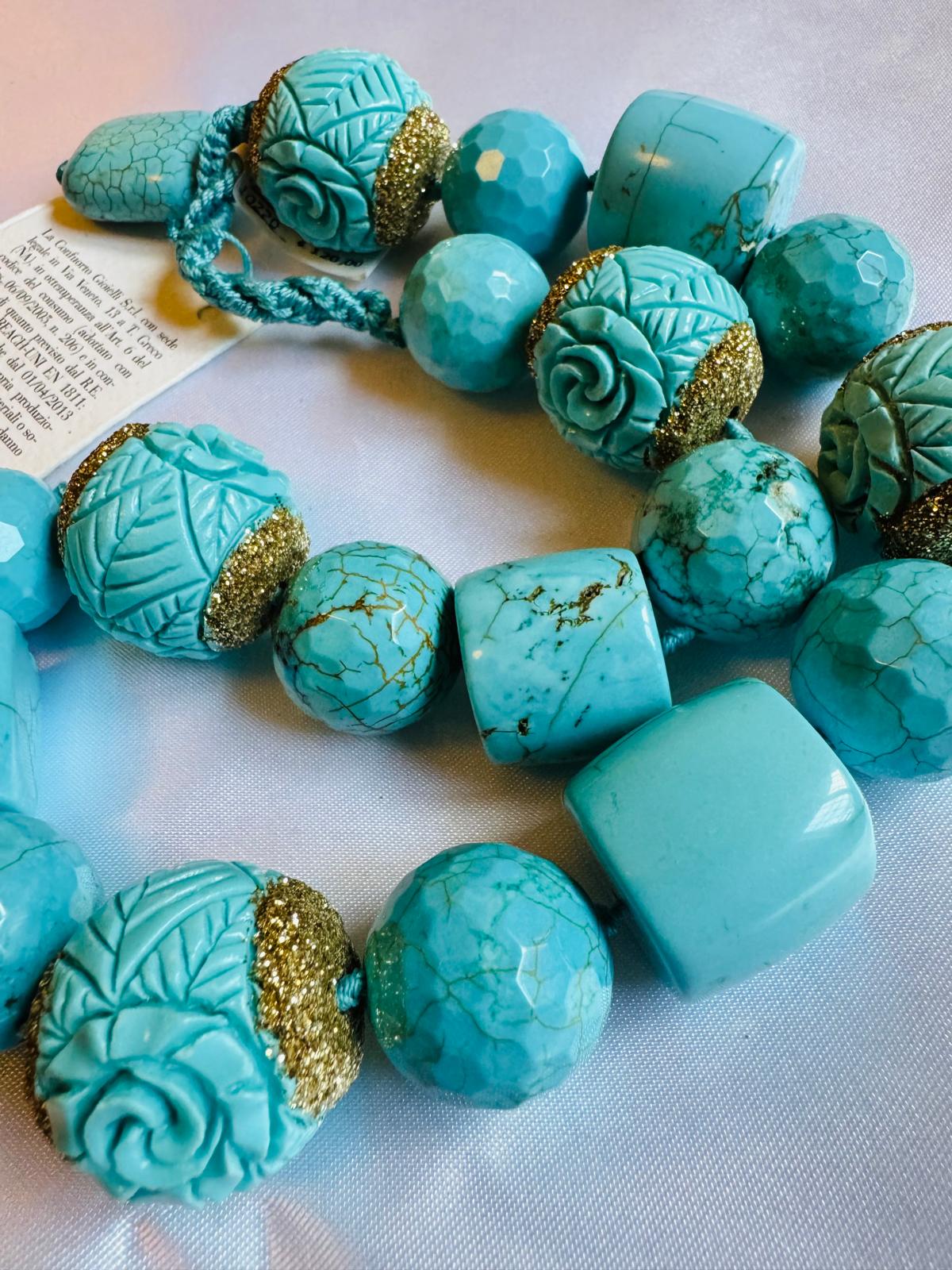 Turquoise Beaded Necklace