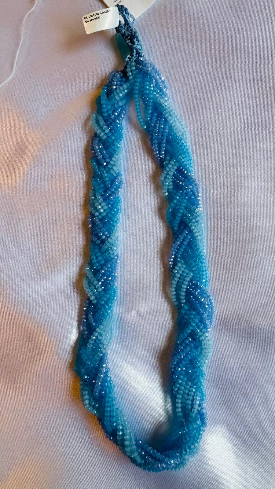 Blue beaded necklace